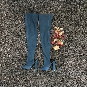 Thigh High Open Toed Boots